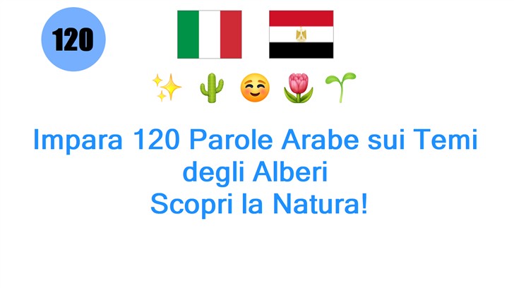 Impara 120 Parole Arabe sui Temi degli Alberi: Scopri la Natura!